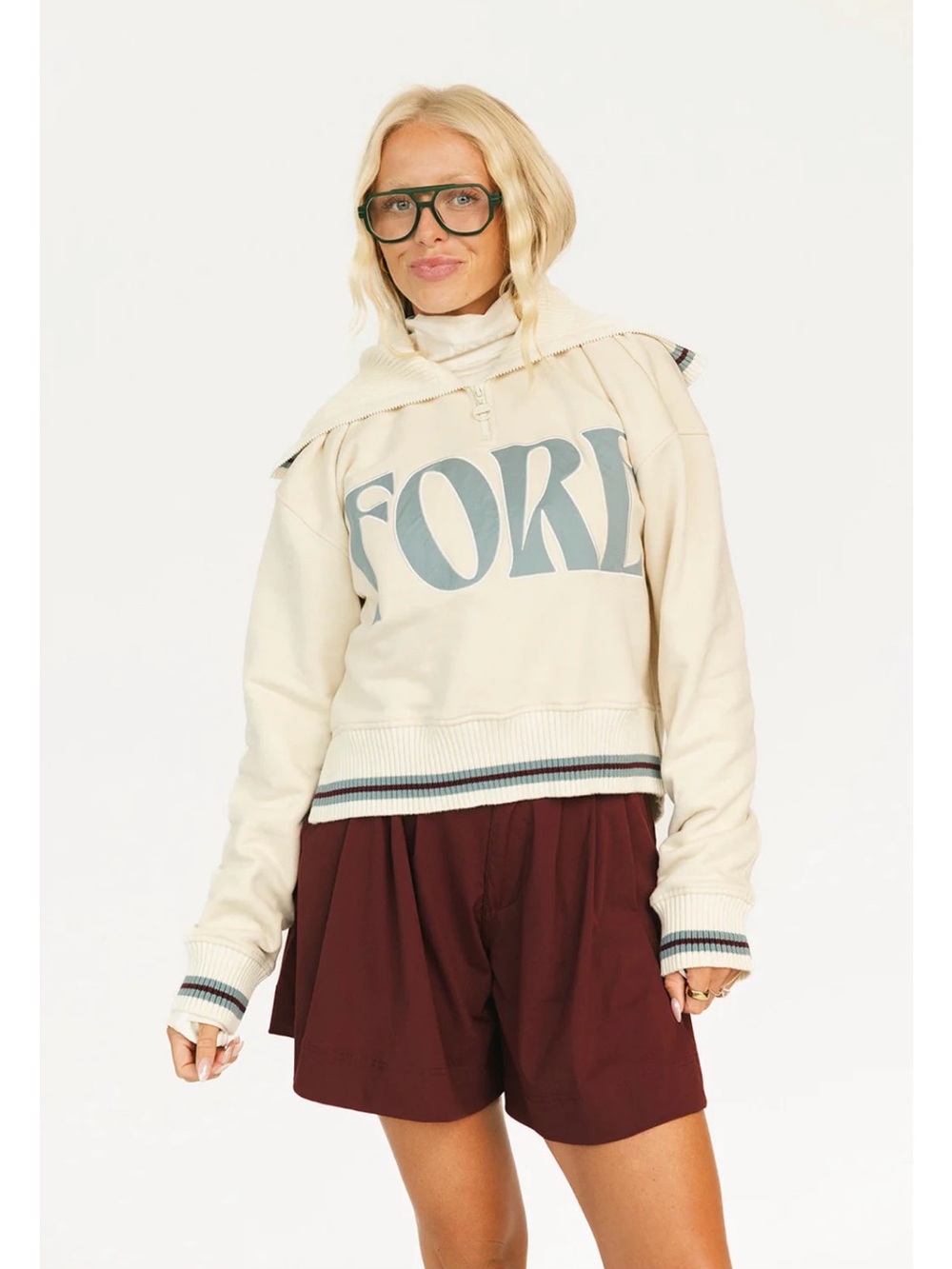 Fore All Harvard Half Zip Small Women’s Golf Sweater